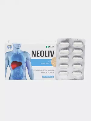 BAD NEOLIV 500 mg 40 dona jigarni himoyalovchi noyob gepatoprotektor kapsula